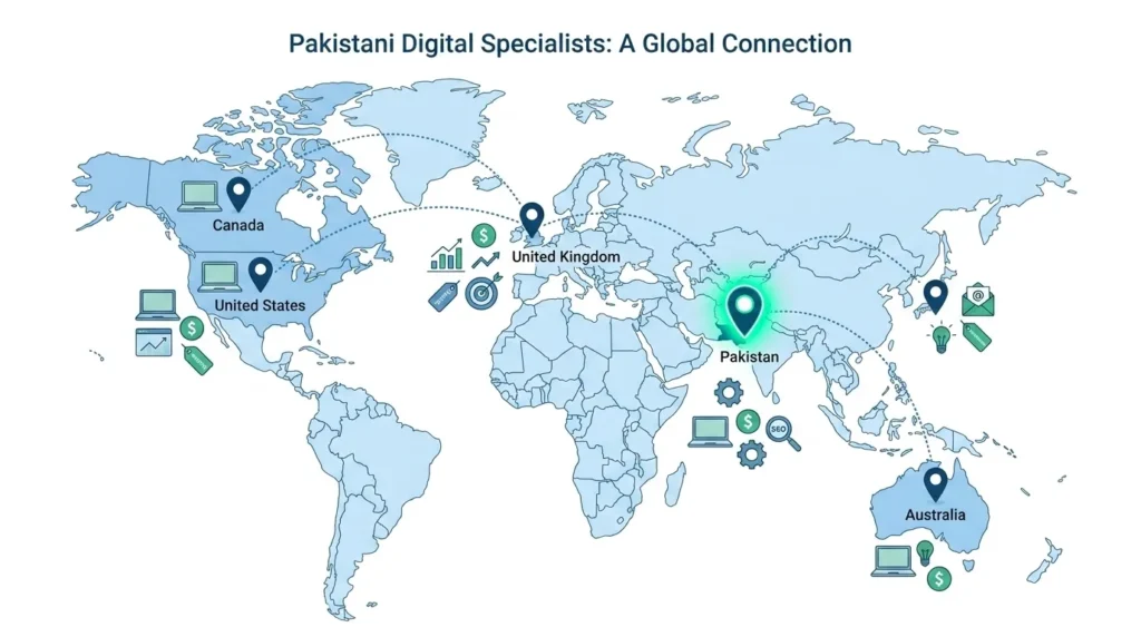 Pakistan freelancer digital marketing specialist global connections