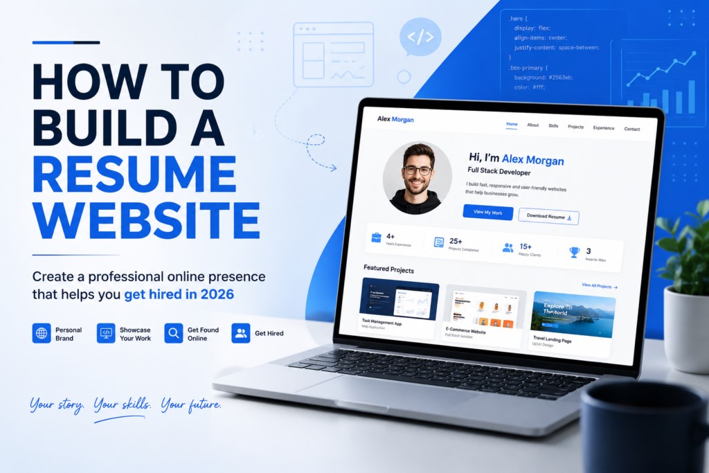 how to build a resume website