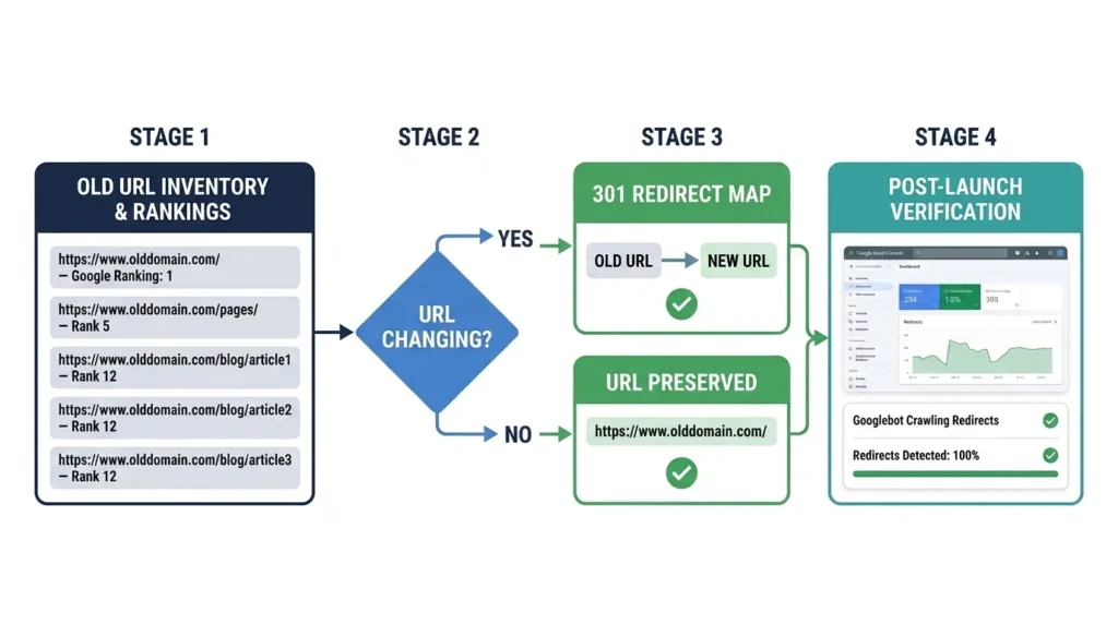  SEO migration planning flowchart
