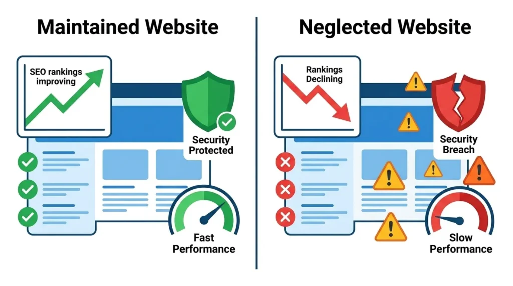 Website maintenance importance