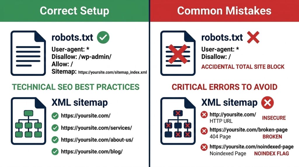 obots.txt and XML sitemap
