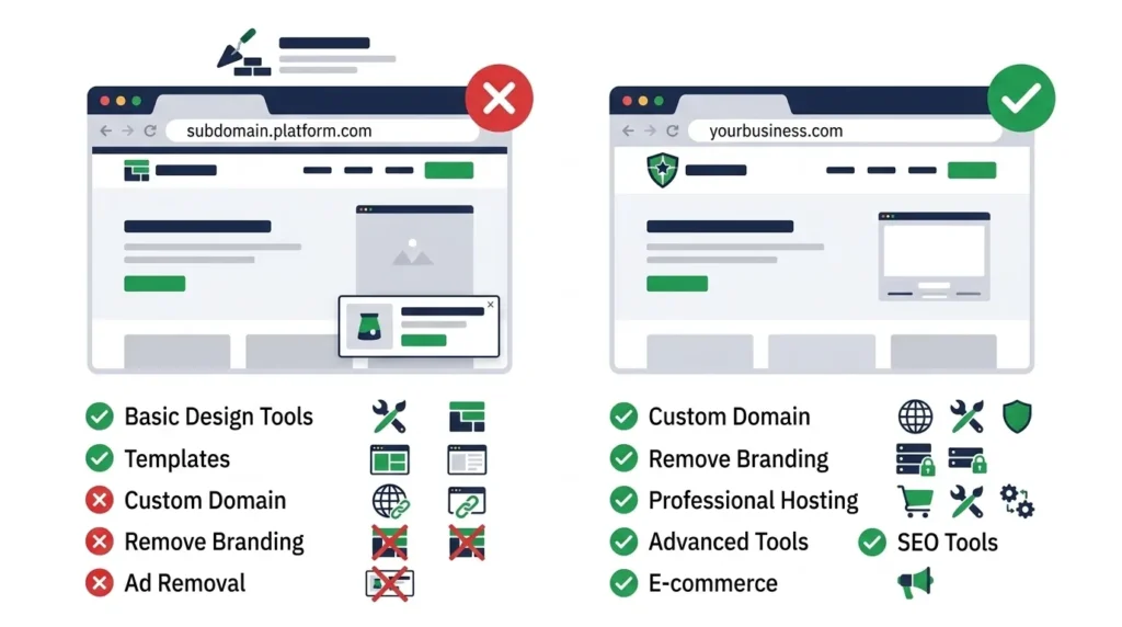  Website builder free versus